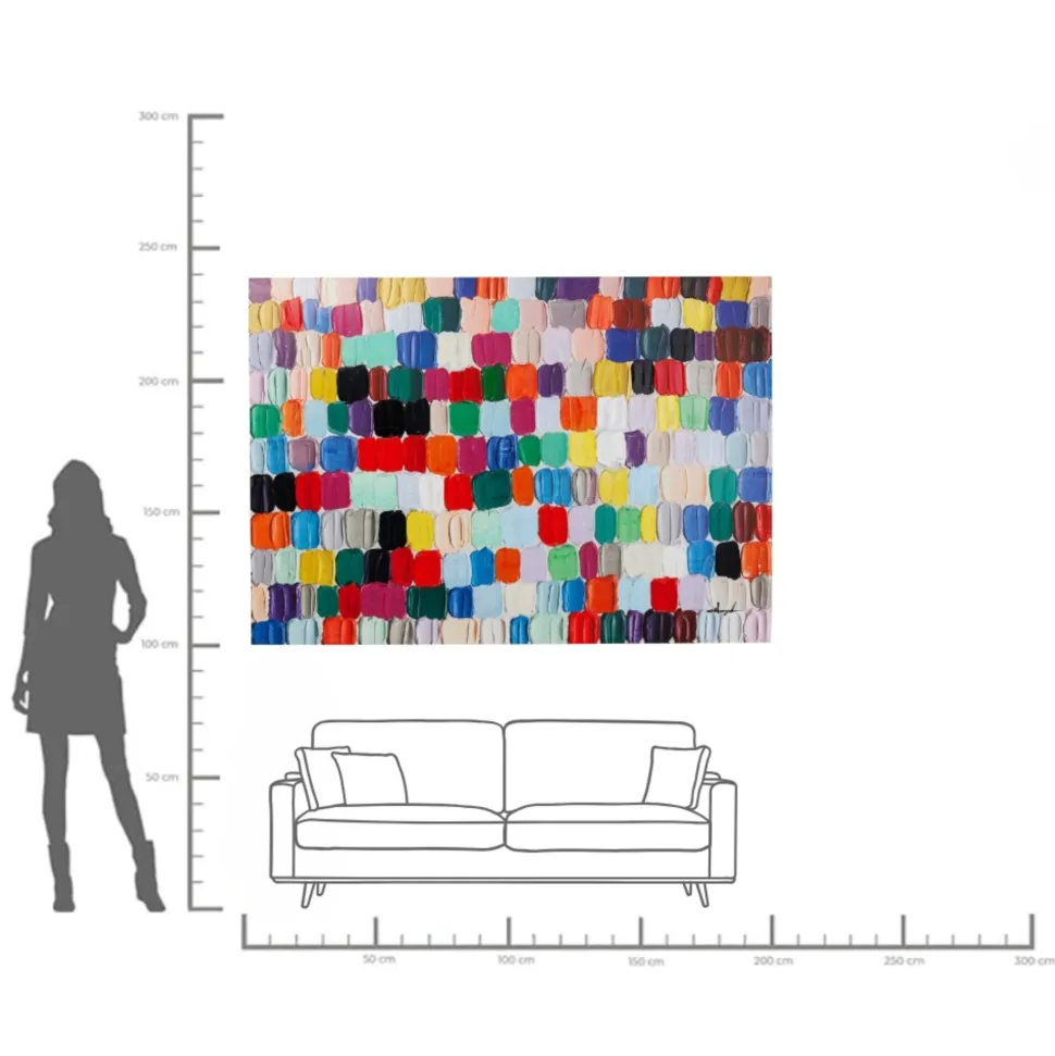 Bild Touched Colorful Dots 200x140cm
