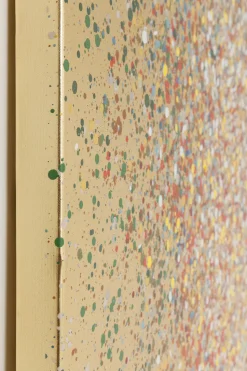 Bild Touched Flower Boat Gold Rot 80x100cm