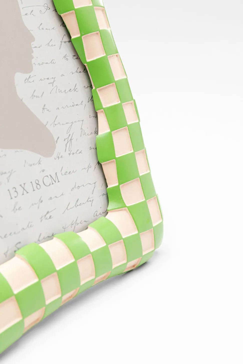 Bilderrahmen Checker Grün 13x18cm