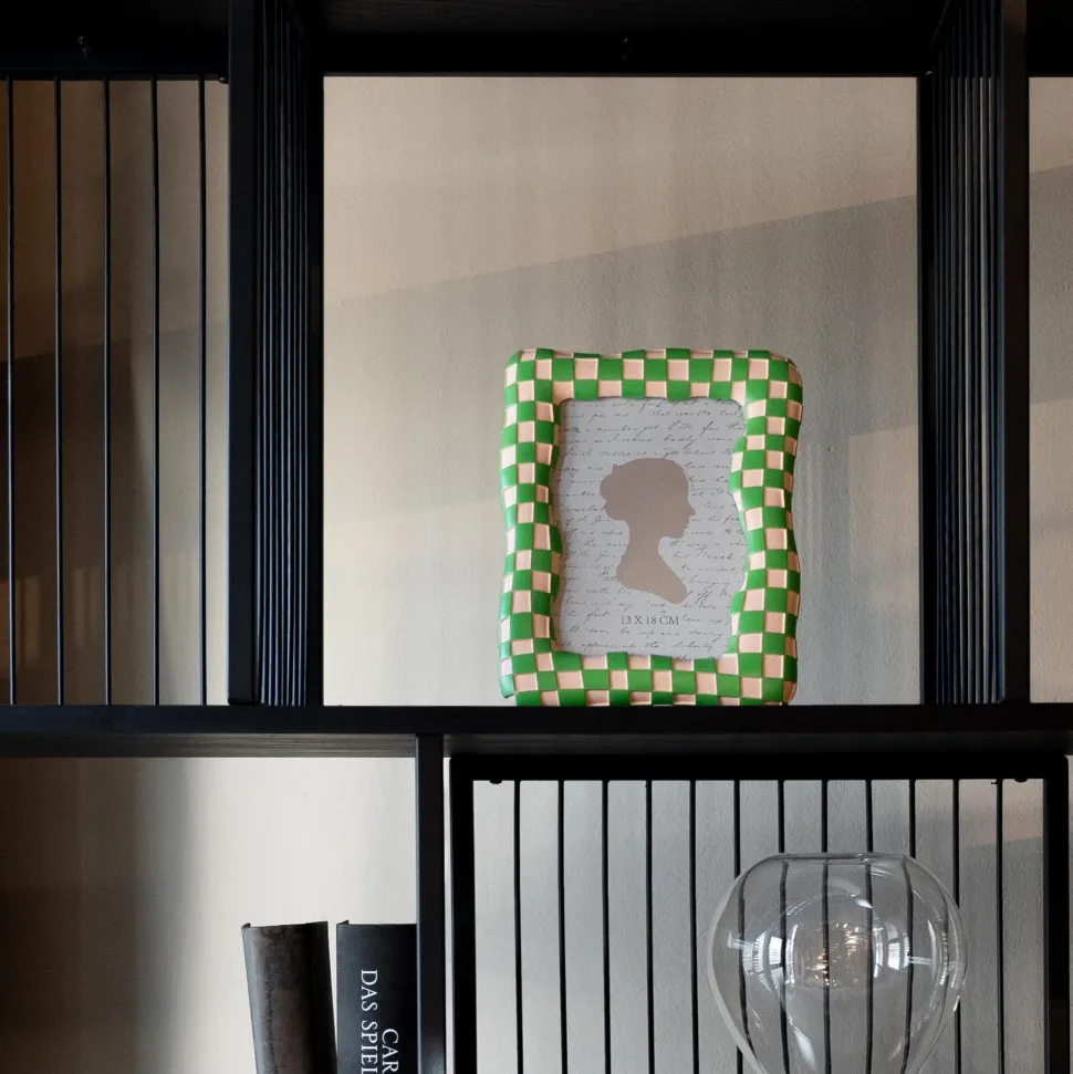 Bilderrahmen Checker Grün 13x18cm