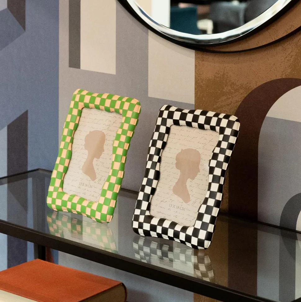 Bilderrahmen Checker Schwarz 13x18cm