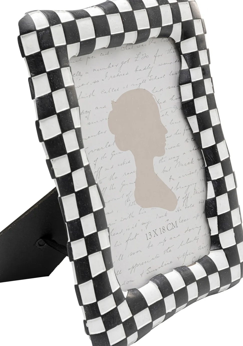 Bilderrahmen Checker Schwarz 13x18cm