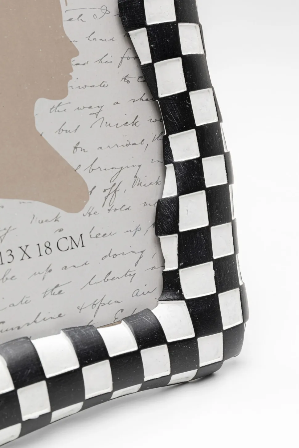 Bilderrahmen Checker Schwarz 13x18cm