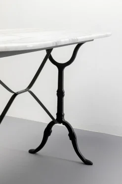 Bistrotisch Kaffeehaus Oval Weiß 120x60cm