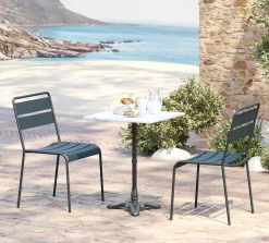 Bistrotisch Kaffeehaus Weiß 60x60cm