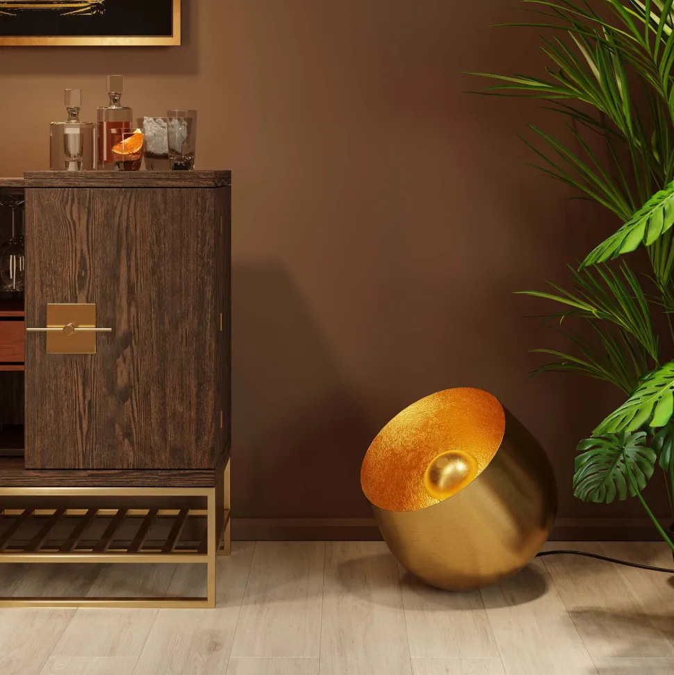 Bodenleuchte Apollon Smooth Gold Ø50cm