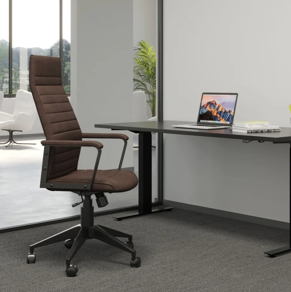 Bürostuhl Labora High Braun