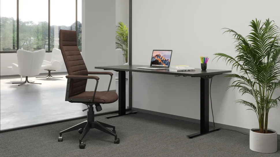 Bürostuhl Labora High Braun