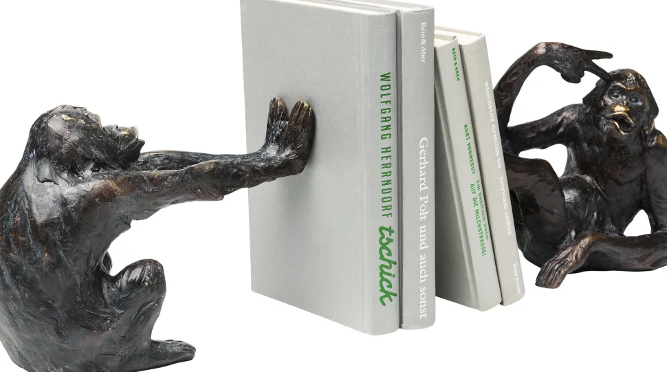 Buchstütze Monkey (2/Set)