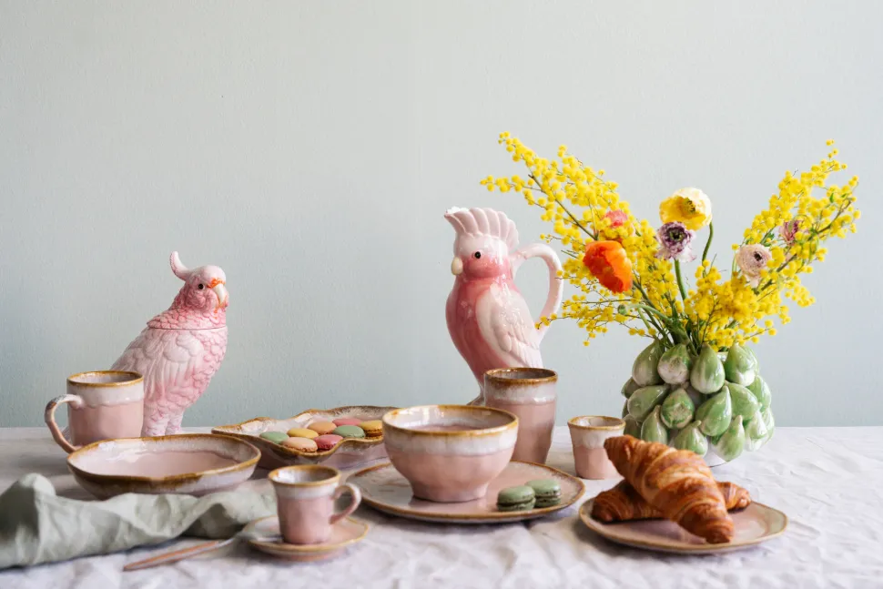 Deko Dose Exotic Bird Giallo 23cm