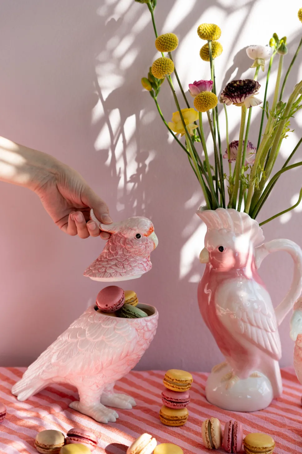 Deko Dose Exotic Bird Giallo 23cm