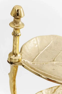 Deko Etagere Leaf Gold