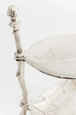Deko Etagere Leaf Silber