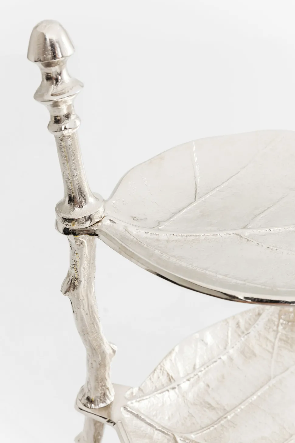 Deko Etagere Leaf Silber