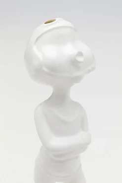 Deko Figur Ball Girl Weiß 29cm