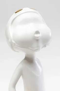 Deko Figur Ball Girl Weiß 41cm