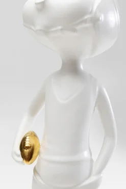 Deko Figur Ball Girl Weiß 41cm