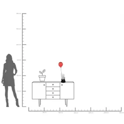 Deko Figur Balloon Hippo 69cm