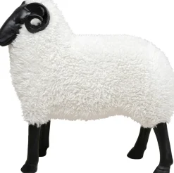 Deko Figur Bathilde Ram Weiß 78cm