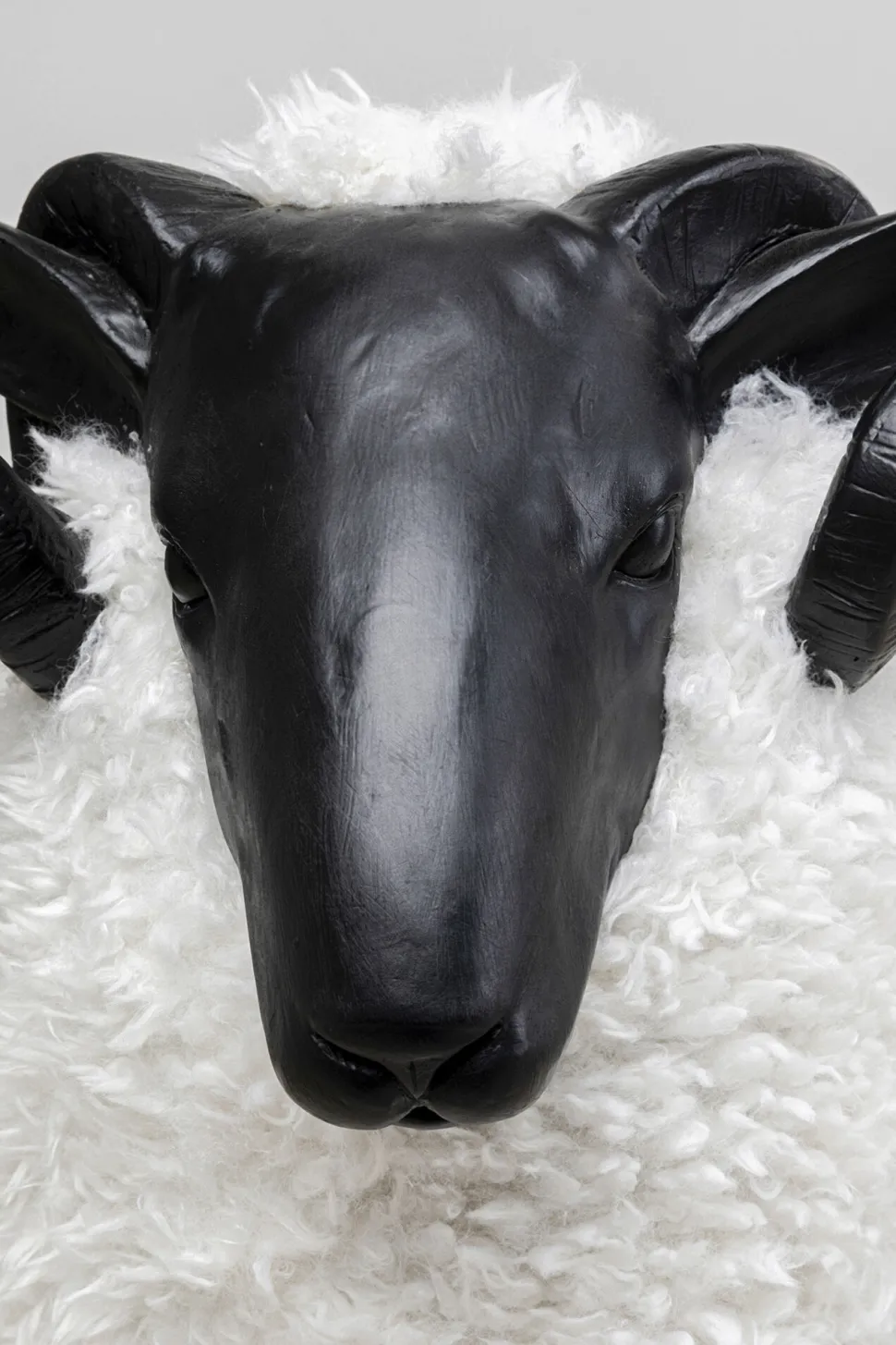 Deko Figur Bathilde Ram Weiß 78cm