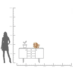 Deko Figur Betta Fish Gold Klein