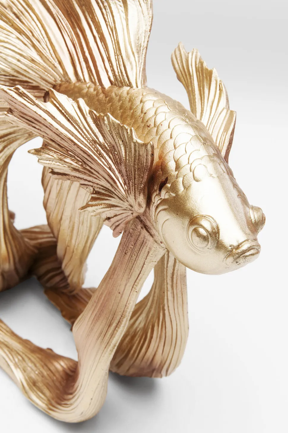 Deko Figur Betta Fish Gold Klein