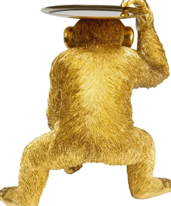 Deko Figur Butler Playing Chimp Gold 52cm