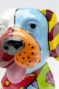 Deko Figur Dog Patchwork 35cm