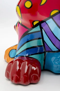 Deko Figur Dog Patchwork 35cm