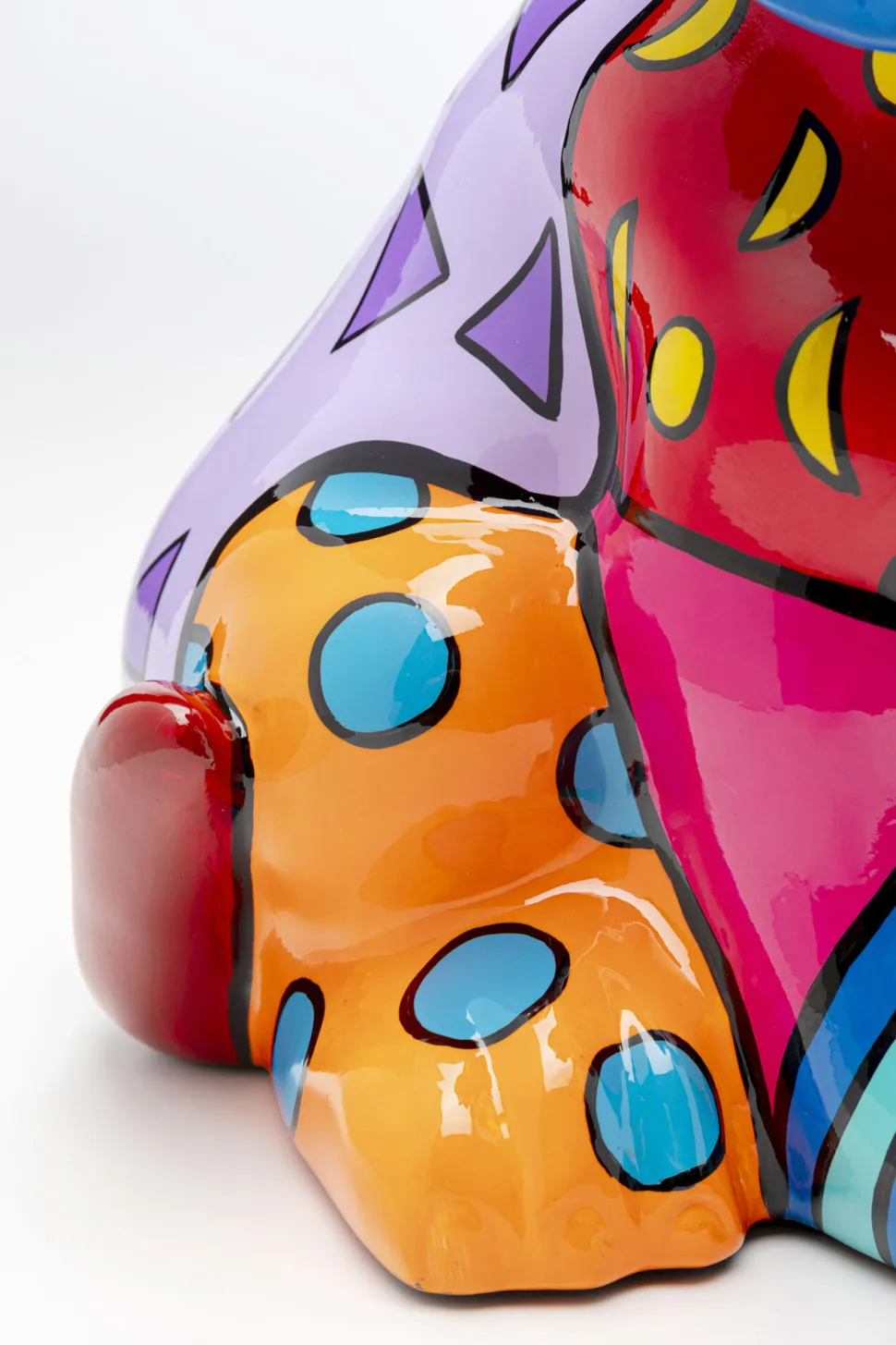 Deko Figur Dog Patchwork 35cm