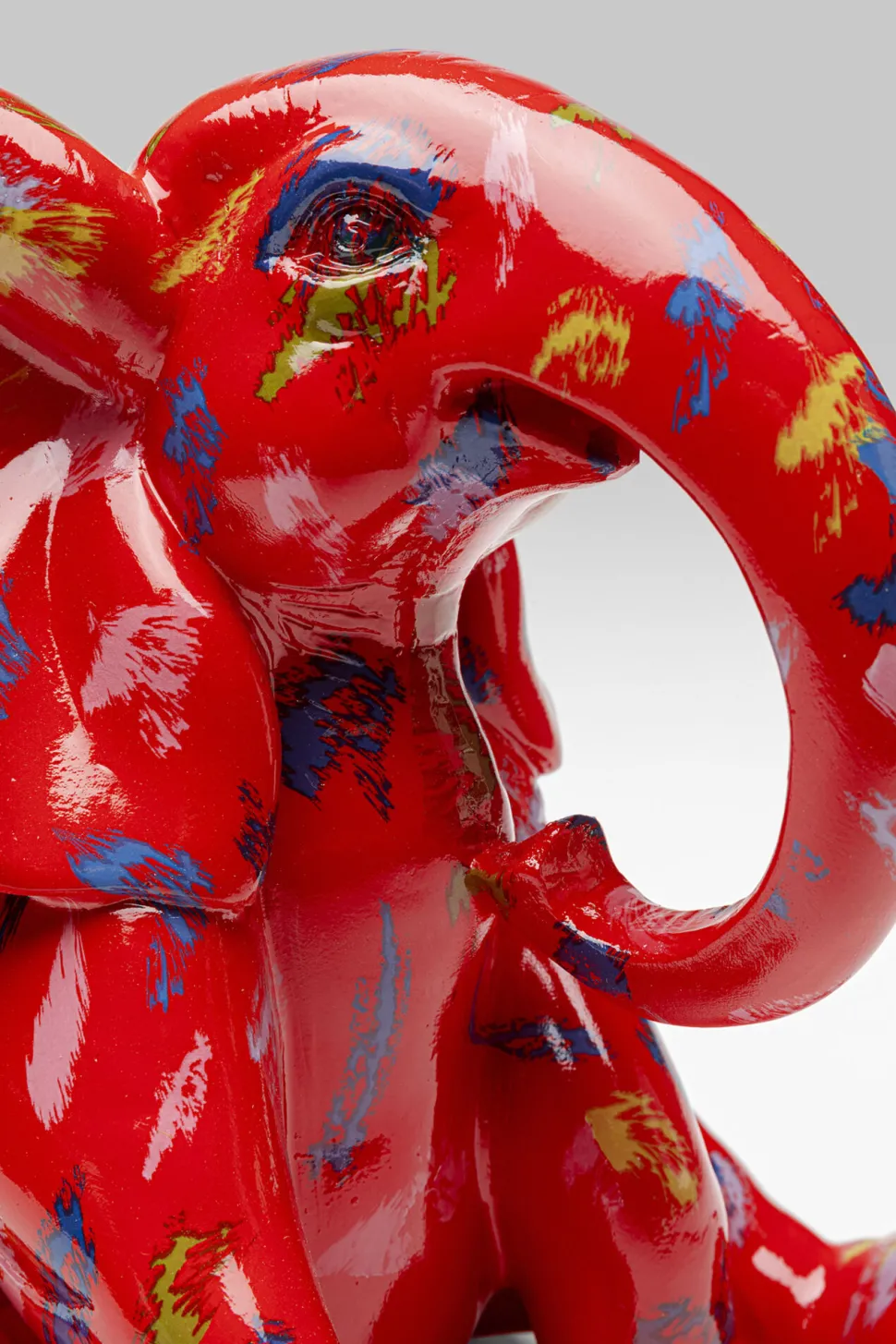 Deko Figur Elephant Dots Rot 18cm