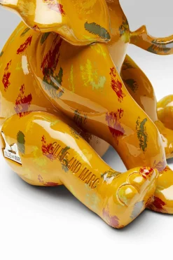 Deko Figur Elephant Dots Gelb 18cm