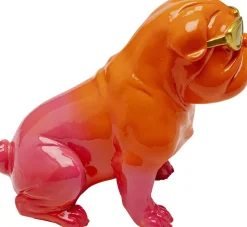 Deko Figur Fashion Dog Orange 17cm