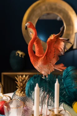 Deko Figur Flamingo Road Fly 66cm