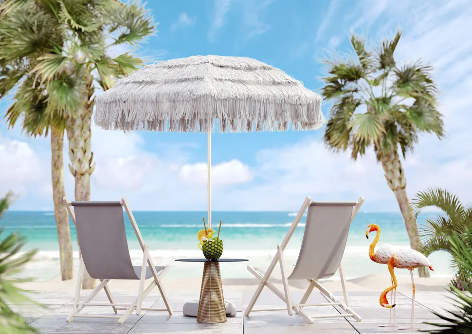 Deko Figur Flamingo Road 75cm