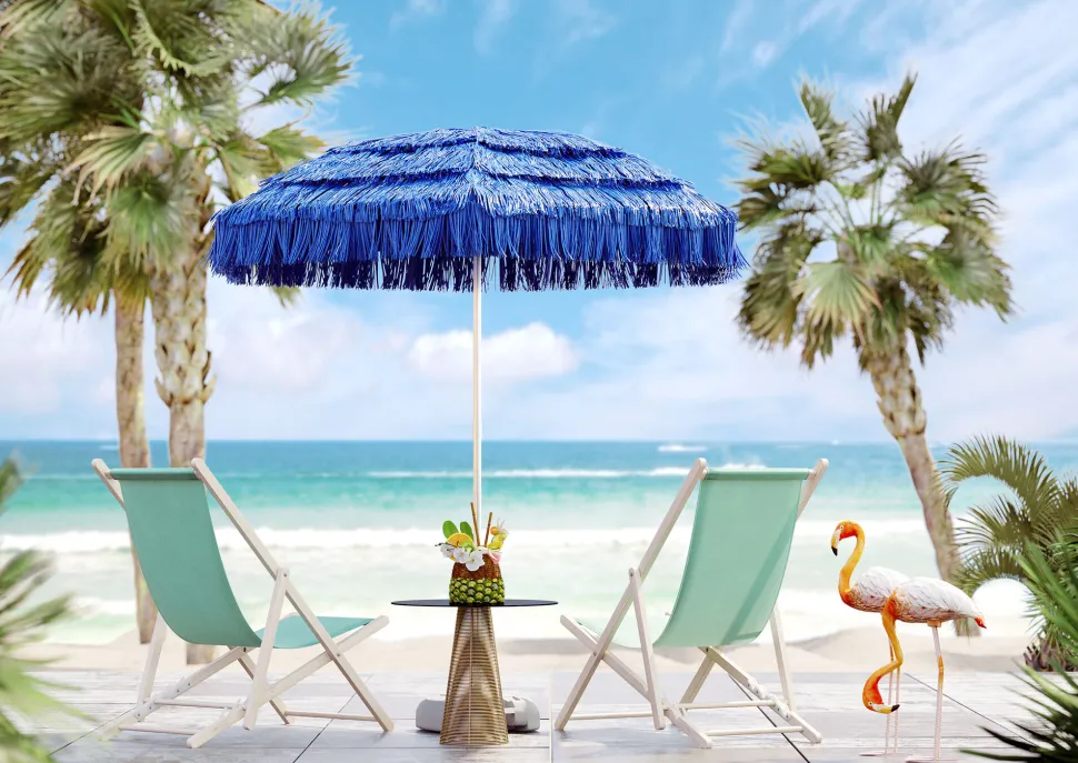 Deko Figur Flamingo Road 75cm