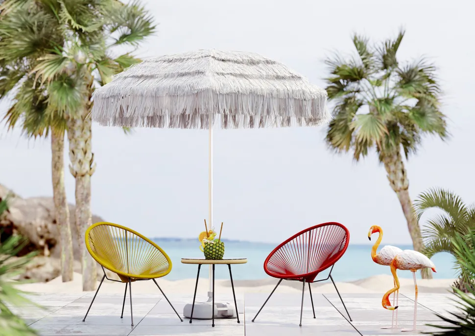 Deko Figur Flamingo Road 75cm