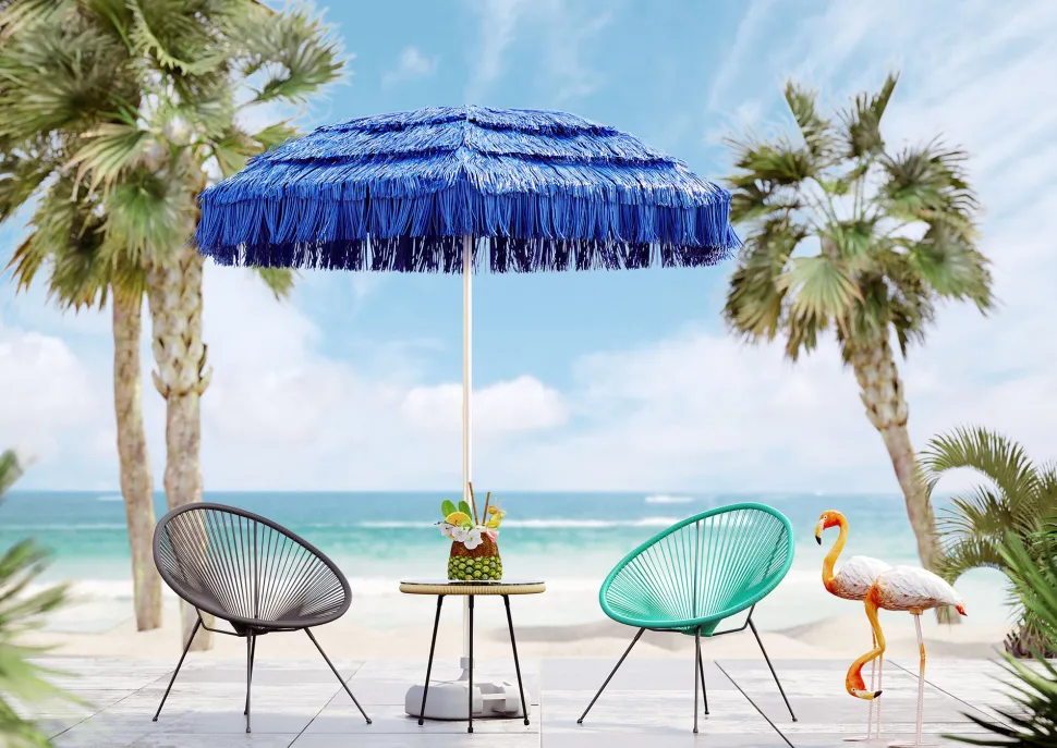 Deko Figur Flamingo Road 75cm