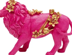 Deko Figur Flower Lion Pink 19cm