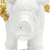 Deko Figur Flower Pig Weiß 21cm