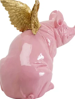 Deko Figur Flying Pig Pink 79cm
