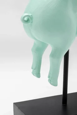 Deko Figur Flying Pig Türkis 29cm