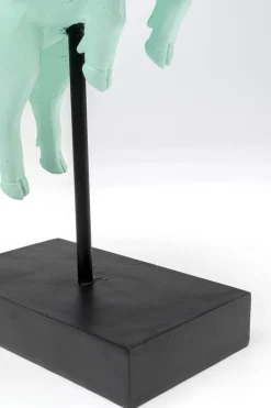 Deko Figur Flying Pig Türkis 29cm