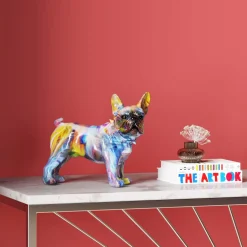 Deko Figur Frenchie Bunt 24cm