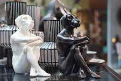 Deko Figur Gangster Dog Black