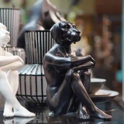 Deko Figur Gangster Dog Black