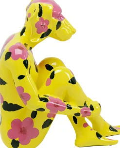 Deko Figur Gangster Dog Gelb 80cm