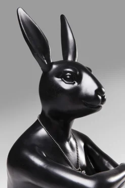 Deko Figur Gangster Rabbit Schwarz