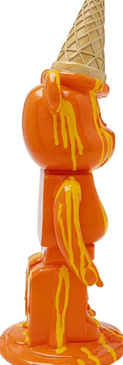 Deko Figur Gelato Bear Orange 40cm