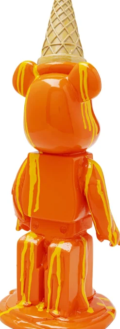 Deko Figur Gelato Bear Orange 40cm